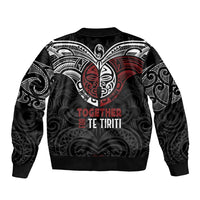 Maori Hongi Toitu Te Tiriti Bomber Jacket Tangata Tiriti Stand With Tangata Whenua