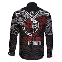 Maori Hongi Toitu Te Tiriti Family Matching Short Sleeve Bodycon Dress and Hawaiian Shirt Tangata Tiriti Stand With Tangata Whenua
