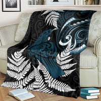 New Zealand Tui Bird Blanket Maori Kowhaiwhai LT7 - Polynesian Pride