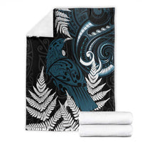 New Zealand Tui Bird Blanket Maori Kowhaiwhai LT7 - Polynesian Pride