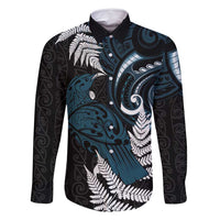 New Zealand Tui Bird Family Matching Mermaid Dress and Hawaiian Shirt Maori Kowhaiwhai