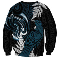 New Zealand Tui Bird Sweatshirt Maori Kowhaiwhai LT7 - Polynesian Pride