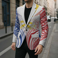 Philippines Tribal Sun Personalized Blazer Hunting Eagle LT7 - Polynesian Pride