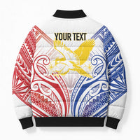 Philippines Tribal Sun Personalized Bomber Puffer Jacket Hunting Eagle LT7 - Polynesian Pride