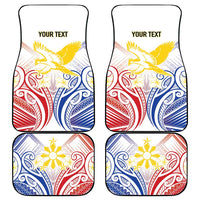 Philippines Tribal Sun Personalized Car Mats Hunting Eagle LT7 - Polynesian Pride