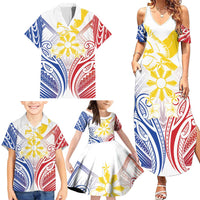 Philippines Tribal Sun Personalized Family Matching Summer Maxi Dress and Hawaiian Shirt Hunting Eagle