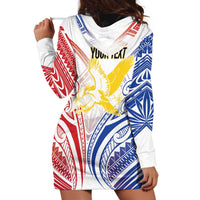 Philippines Tribal Sun Personalized Hoodie Dress Hunting Eagle LT7 - Polynesian Pride