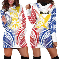 Philippines Tribal Sun Personalized Hoodie Dress Hunting Eagle LT7 - Polynesian Pride