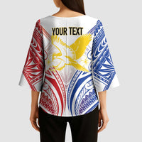 Philippines Tribal Sun Personalized Kimono Sleeve Blouse Hunting Eagle LT7 - Polynesian Pride