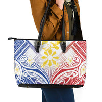 Philippines Tribal Sun Leather Tote Bag Hunting Eagle LT7 - Polynesian Pride