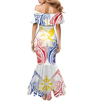 Philippines Tribal Sun Personalized Mermaid Dress Hunting Eagle LT7 - Polynesian Pride