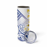 Philippines Tribal Sun Personalized Skinny Tumbler Hunting Eagle LT7 - Polynesian Pride