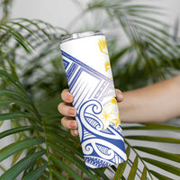 Philippines Tribal Sun Personalized Skinny Tumbler Hunting Eagle LT7 - Polynesian Pride