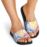 Philippines Tribal Sun Slide Sandals Hunting Eagle LT7 - Polynesian Pride