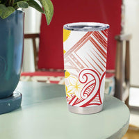 Philippines Tribal Sun Personalized Tumbler Cup Hunting Eagle LT7 - Polynesian Pride