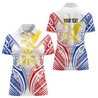 Philippines Tribal Sun Personalized Women Polo Shirt Hunting Eagle LT7 - Polynesian Pride