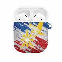 Filipino Sun and Stars AirPods Case Grunge Vibes LT7 White - Polynesian Pride
