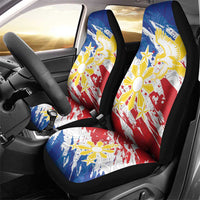 Filipino Sun and Stars Car Seat Cover Grunge Vibes LT7 - Polynesian Pride