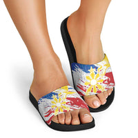 Filipino Sun and Stars Slide Sandals Grunge Vibes