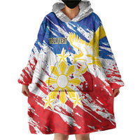 Personalized Filipino Sun and Stars Wearable Blanket Hoodie Grunge Vibes LT7 - Polynesian Pride