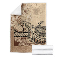 Vaiaso o le Gagana Samoa Blanket Siapo Motif Beige