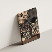 Vaiaso o le Gagana Samoa Canvas Wall Art Siapo Motif Black