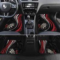 Personalized New Zealand Darts Car Mats Kowhaiwhai Whero Koiri - Manaia