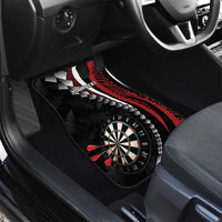 Personalized New Zealand Darts Car Mats Kowhaiwhai Whero Koiri - Manaia