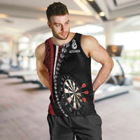 Personalized New Zealand Darts Men Tank Top Kowhaiwhai Whero Koiri - Manaia