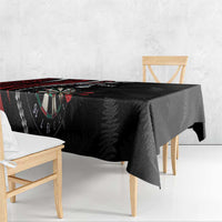 Personalized New Zealand Darts Tablecloth Kowhaiwhai Whero Koiri - Manaia
