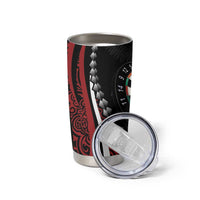 Personalized New Zealand Darts Tumbler Cup Kowhaiwhai Whero Koiri - Manaia