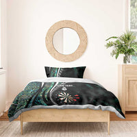 Personalized New Zealand Darts Bedding Set Paua Shell Koiri - Manaia