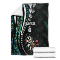 Personalized New Zealand Darts Blanket Paua Shell Koiri - Manaia