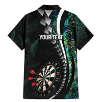 Personalized New Zealand Darts Family Matching Mermaid Dress and Hawaiian Shirt Paua Shell Koiri - Manaia