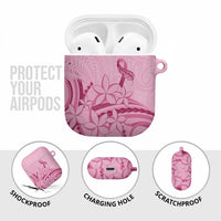 Aotearoa Maori AirPods Case Pink Fern Ribbons LT7 - Polynesian Pride