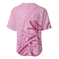Aotearoa Maori Baseball Jersey Pink Fern Ribbons LT7 - Polynesian Pride
