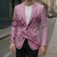 Aotearoa Maori Blazer Pink Fern Ribbons - Polynesian Pride