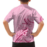 Aotearoa Maori Family Matching Puletasi and Hawaiian Shirt Pink Fern Ribbons LT7 - Polynesian Pride
