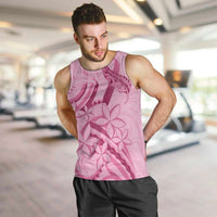 Aotearoa Maori Men Tank Top Pink Fern Ribbons LT7 Pink - Polynesian Pride