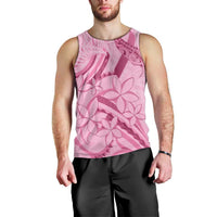 Aotearoa Maori Men Tank Top Pink Fern Ribbons LT7 - Polynesian Pride