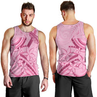 Aotearoa Maori Men Tank Top Pink Fern Ribbons LT7 - Polynesian Pride
