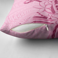 Aotearoa Maori Pillow Cover Pink Fern Ribbons - Polynesian Pride