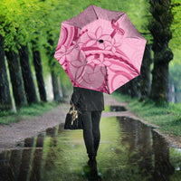 Aotearoa Maori Umbrella Pink Fern Ribbons - Polynesian Pride