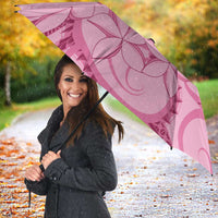 Aotearoa Maori Umbrella Pink Fern Ribbons - Polynesian Pride