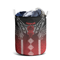 Aotearoa Maori Iwi Heritage Laundry Basket Ngapuhi Kokowai LT7 - Polynesian Pride