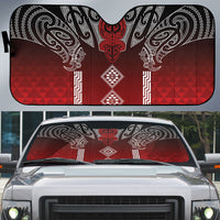 Aotearoa Maori Iwi Heritage Auto Sun Shade Ngapuhi Kokowai LT7 Red - Polynesian Pride
