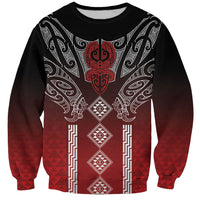 Aotearoa Maori Iwi Heritage Sweatshirt Ngapuhi Kokowai LT7 Unisex Red - Polynesian Pride