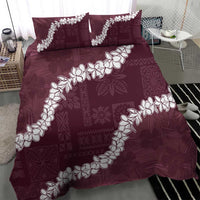 Hawaii Aloha Bedding Set Champange Quilt Patch Work Mix Plumeria Lei LT7 - Polynesian Pride
