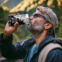 Hawaii Aloha 4 in 1 Can Cooler Tumbler White Quilt Patch Work Mix Plumeria Lei