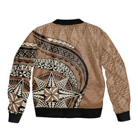 Tonga Ngatu Bomber Jacket Tokelau Classic Motifs LT7 - Polynesian Pride